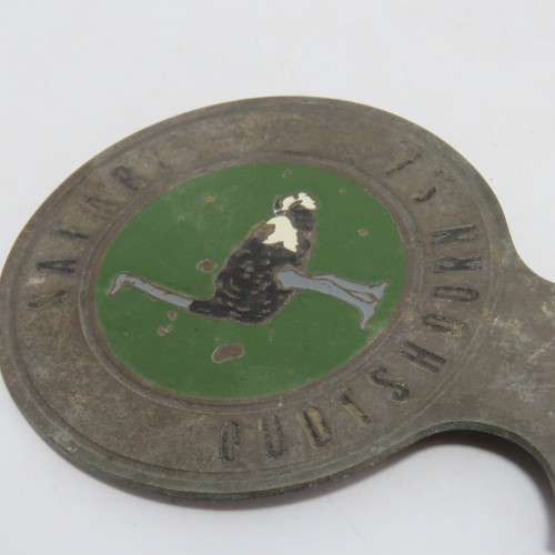 Vintage Safari ostrich farm Oudtshoorn car badge