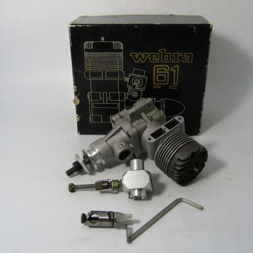 Vintage Webra 61 R/C Airplane engine in box