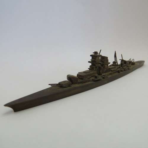 Vintage brass ship model - Marked A.M. 6R/10
