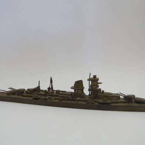 Vintage brass ship model - Marked A.M. 6R/10