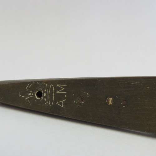Vintage brass ship model - Marked A.M. 6R/10
