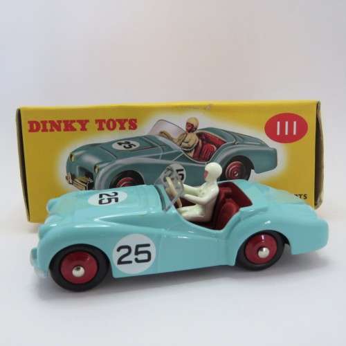 Dinky Toys #111 Triumph TR2 Sports model car - Mint boxed - DeAgostini Ltd