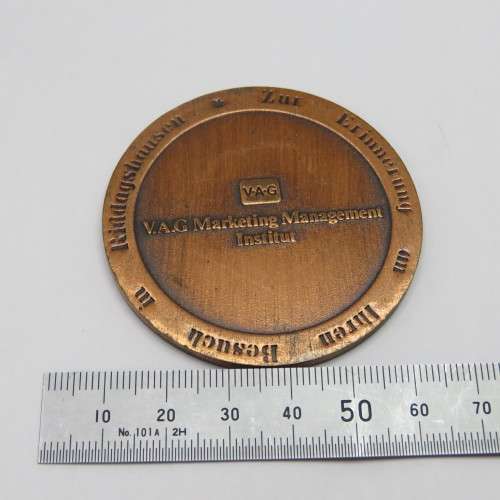 Volkswagen V.A.G Marketing Management Institut medallion