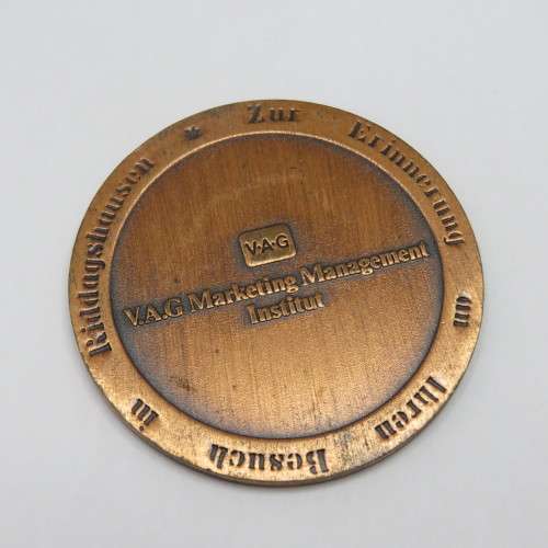 Volkswagen V.A.G Marketing Management Institut medallion