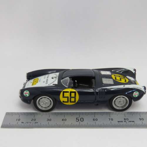 Brumm Porsche 550 RS Carrera racing model car #58 - Scale 1/43 - Mirror missing