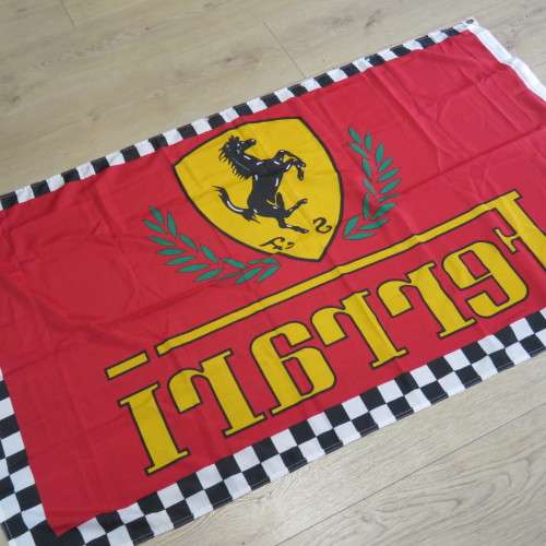 Ferrari racing flag - 153 x 88 cm