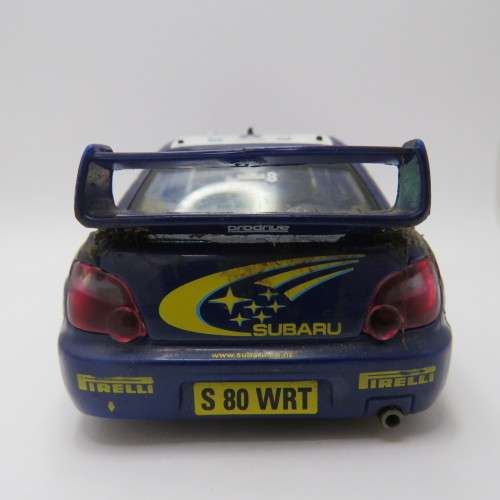 SCX Subaru Impreza WRC slot car - Wing repaired - 4 Wheel drive