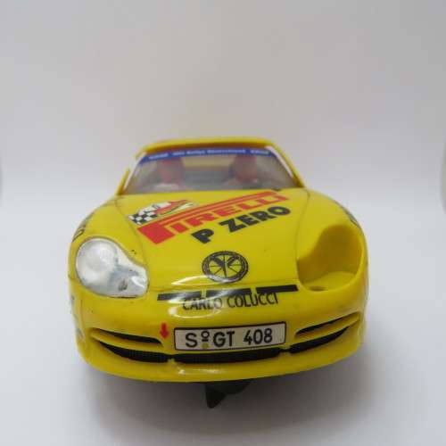 Ninco Porsche 911 slot car with NC-1 motor - Some damage and light missing