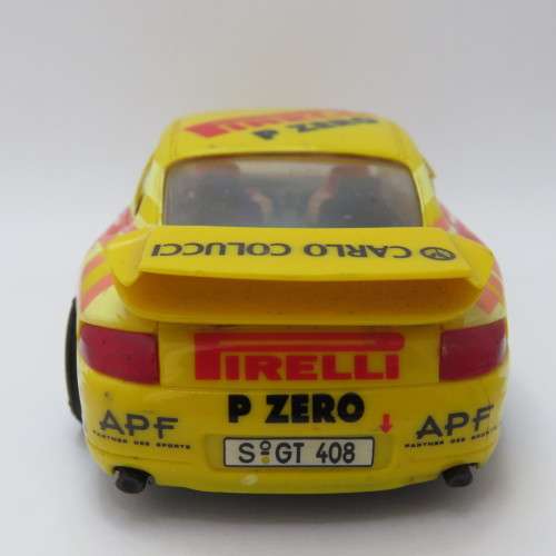 Ninco Porsche 911 slot car with NC-1 motor - Some damage and light missing