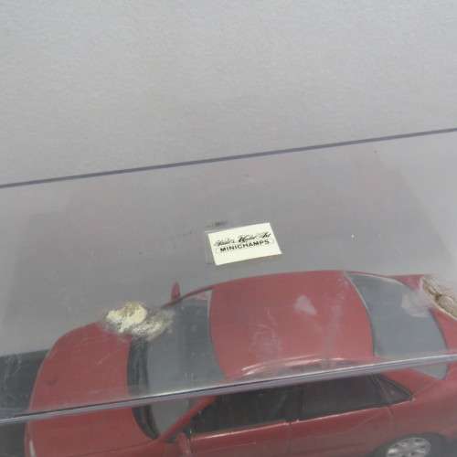 Minichamps Audi A4 die-cast model car - Scale 1/43 - Case has some damage