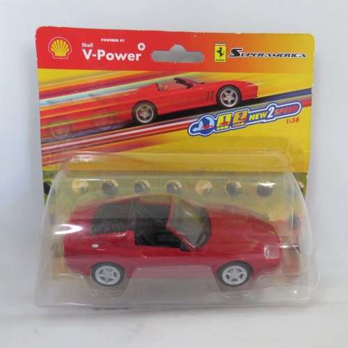 Shell V-Power Ferrari SuperAmerica - Pull back action still sealed - Hot Wheels