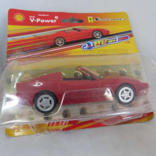Shell V-Power Ferrari SuperAmerica - Pull back action still sealed - Hot Wheels