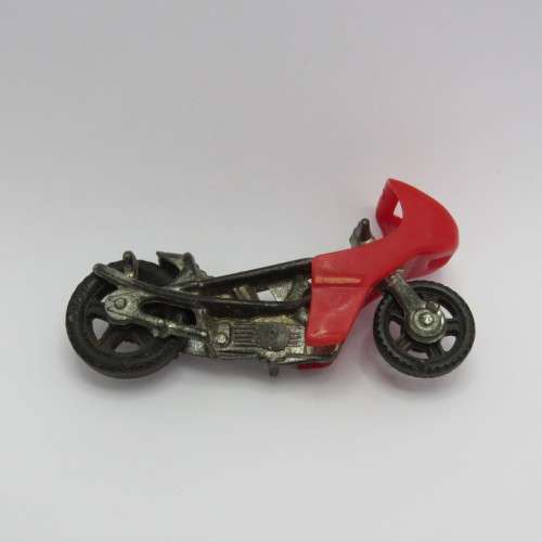 Vintage Corgi Geoffrey motorcycle of Pink Panther - Side rockets missing