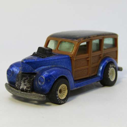 Vintage Hot Wheels Real Riders 1940`s Woodie with white hub wheels - Malaysia
