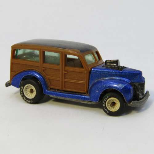 Vintage Hot Wheels Real Riders 1940`s Woodie with white hub wheels - Malaysia
