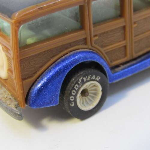 Vintage Hot Wheels Real Riders 1940`s Woodie with white hub wheels - Malaysia