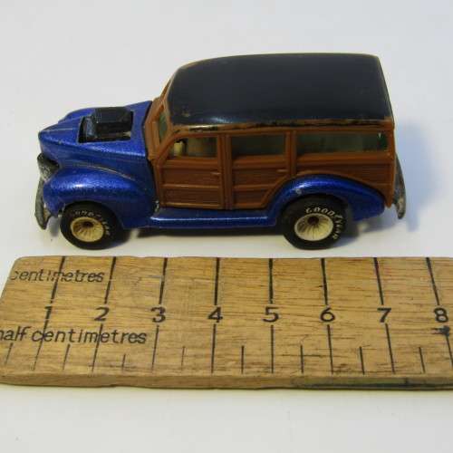 Vintage Hot Wheels Real Riders 1940`s Woodie with white hub wheels - Malaysia