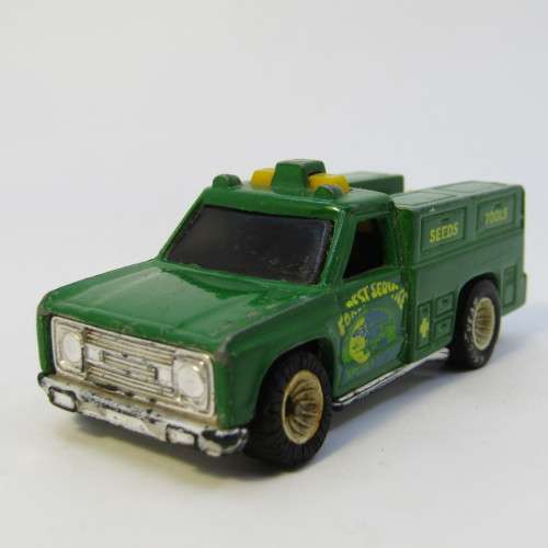 1986 Hot Wheels Real Riders Rescue Ranger Forest Service toy car - Malaysia - tyres perished