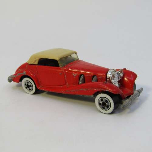 1982 Hot Wheels Mercedes 540K toy car with wall wheels - Malaysia