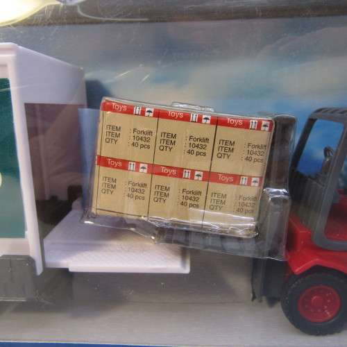 Teama Checkers Scania  delivery truck and forklift - scale 1/48