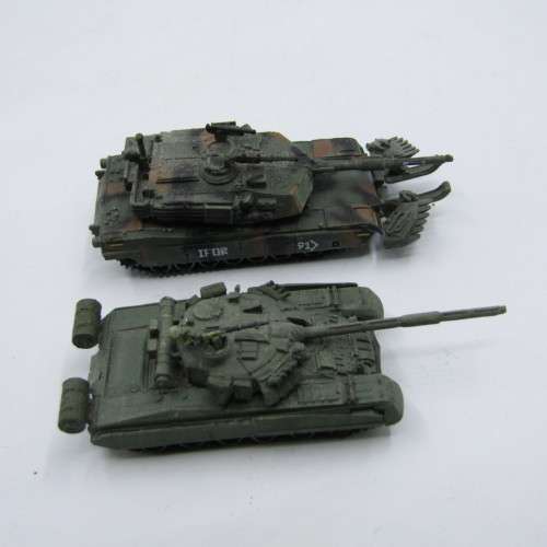 Lot of small combat tanks