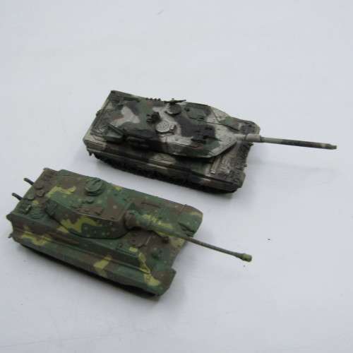 Lot of small combat tanks