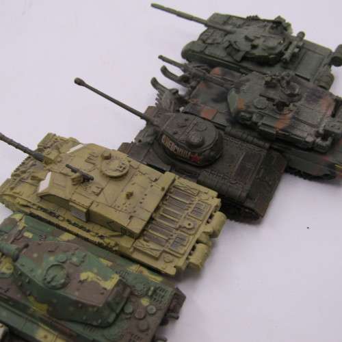 Lot of small combat tanks