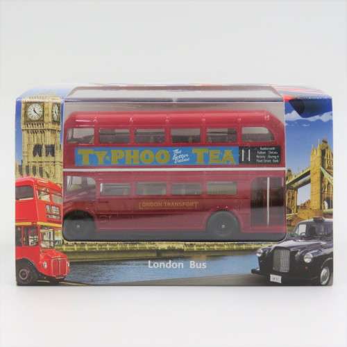 Oxford London Bus `Typhoo tea` die-cast model in case