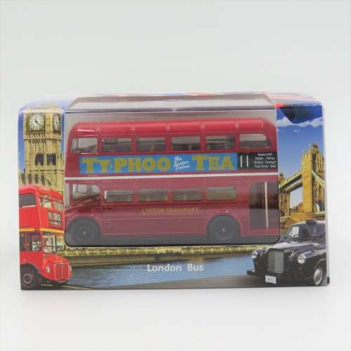 Oxford London Bus `Typhoo tea` die-cast model in case