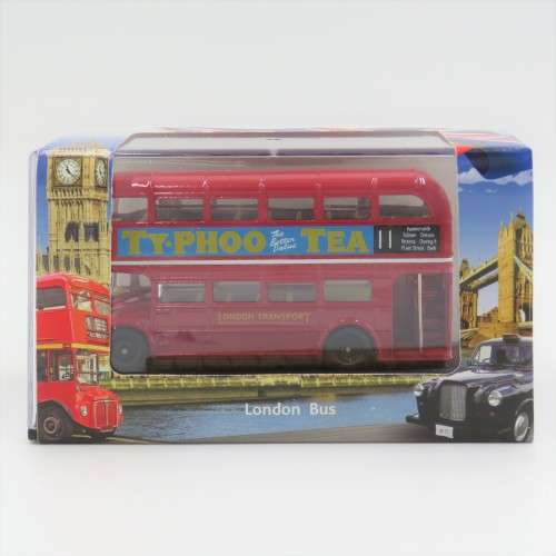 Oxford London Bus `Typhoo tea` die-cast model in case