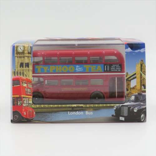 Oxford London Bus `Typhoo tea` die-cast model in case