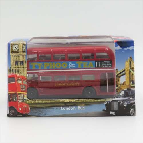 Oxford London Bus `Typhoo tea` die-cast model in case