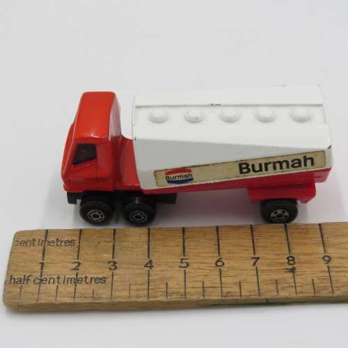 Matchbox Superfast Burmah Freeway gas tanker toy car