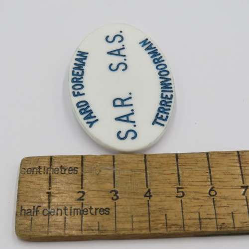 SAR-SAS Railway Yard Foreman breast badge