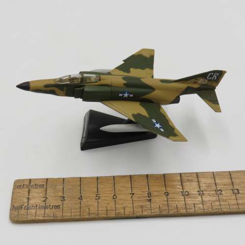 USAF F-4 Phantom II die-cast model plane