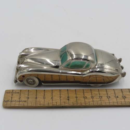 Very Rare 1950`s Prameta Kolner Automodelle mechanical Jaguar XK 120 wind-up toy car