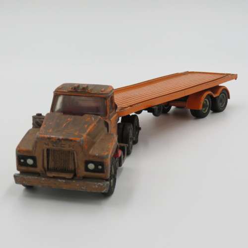 Vintage Corgi Major Mack truck and trailer - Well used