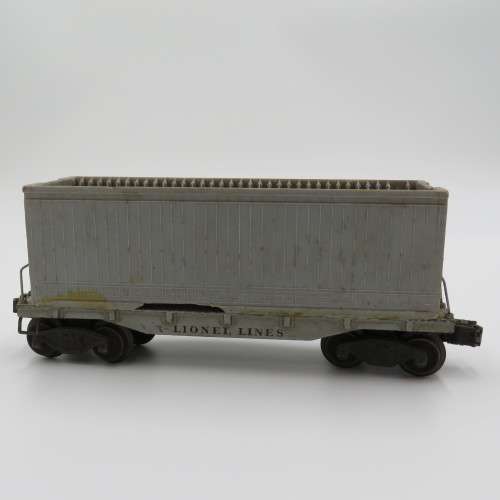 Vintage Lionel #2411 flat car with custom made container - O-Gauge