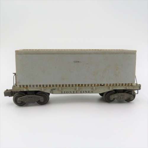 Vintage Lionel #2411 flat car with custom made container - O-Gauge