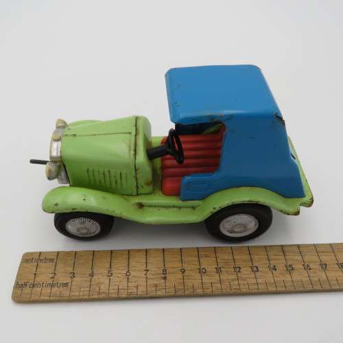 Vintage Pressed metal toy - Bandai japan - Crankhandle