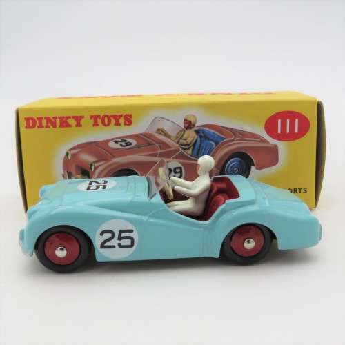 Dinky Toys #111 Triumph TR2 Sports model car - Mint boxed - DeAgostini