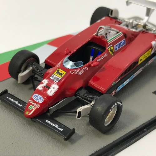 Formula 1 Ferrari 126-C2 -1982 die-cast model car - #28 Mario Andretti 1982 - scale 1/43