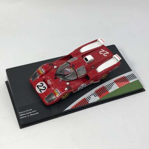 Ferrari 512 M die-cast model car - 300km Imola 1971 - #22 A. Merzario - scale 1/43