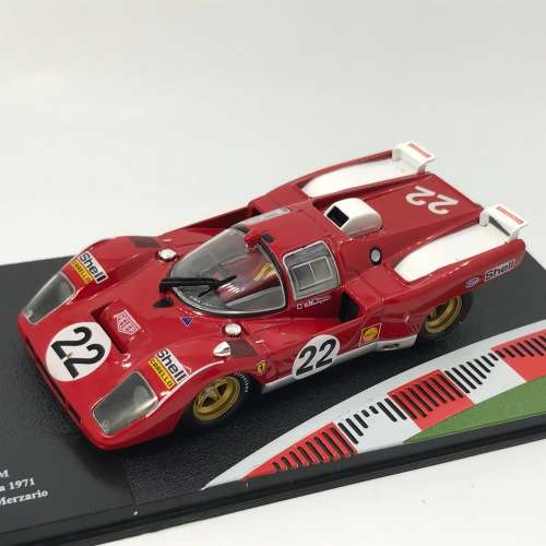 Ferrari 512 M die-cast model car - 300km Imola 1971 - #22 A. Merzario - scale 1/43