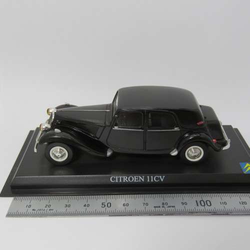 DelPrado 1954 Citroen 11 CV die-cast model car - Scale 1/43 - No mirror