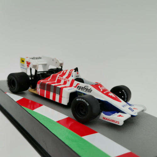 Formula 1 Toleman TG184-1984 die-cast model car - #19 Ayrton Senna-1984 Portuguese Grand Prix - 1/43
