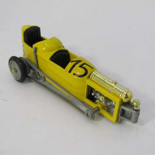 Brumm 1913 Badelia Cyclecar die-cast racing model #15 - scale 1/43 - front wheel broken