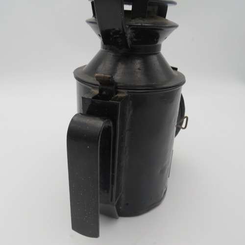 Vintage Rhodesian Railways signal lamp with original burner - glass cracked