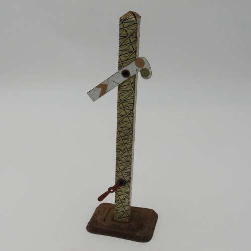 Vintage tin railway signal pole