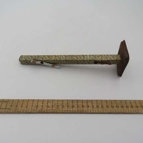 Vintage tin railway signal pole